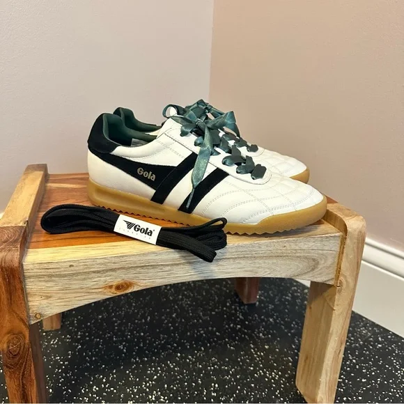 Gola White and Black Sneakers - Picture 1 of 6